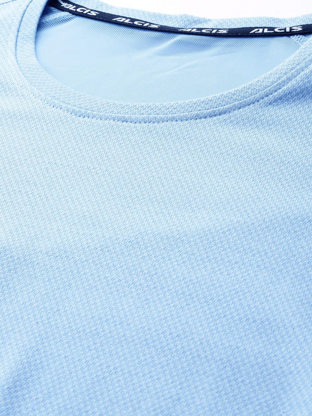 Alcis Women Blue Solid Drop-Shoulder Sleeves T-shirt