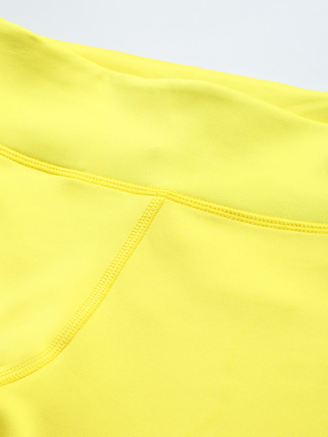 Alcis Women Yellow White Striped Sports Tights