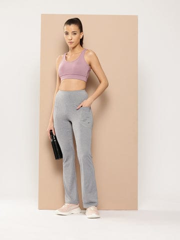 Smooth Curve Bootcut Pant Grey Melange