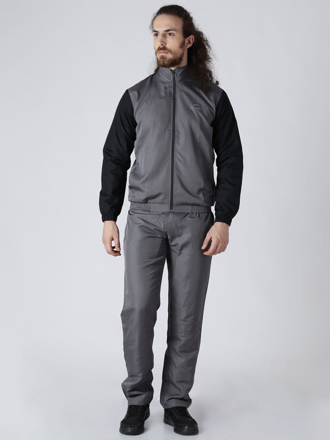 Alcis Mens Printed Graphite Tracksuit-S-Graphite