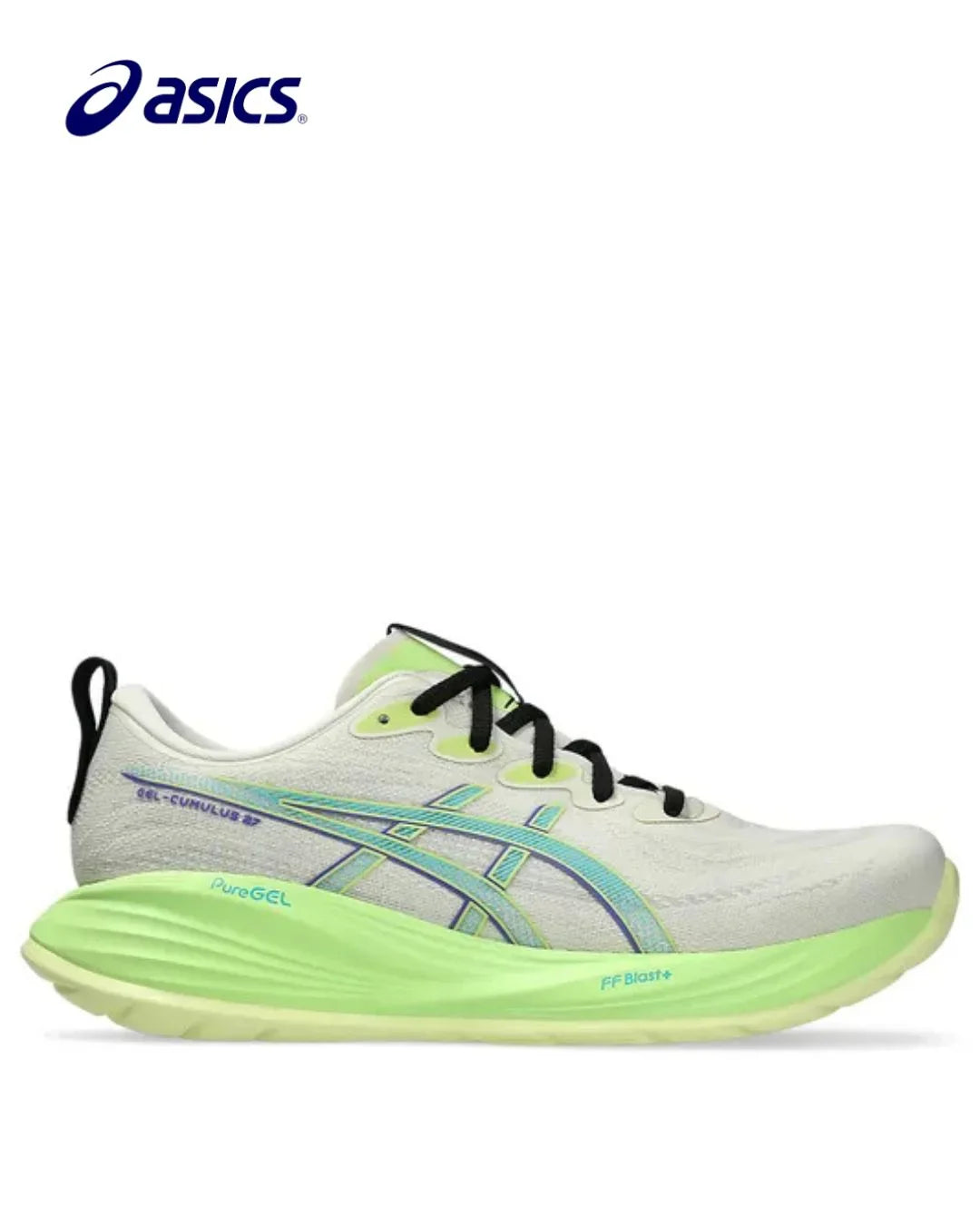 ASICS Gel Cumulus 27 Men Running Shoes - Birch/Lime Green
