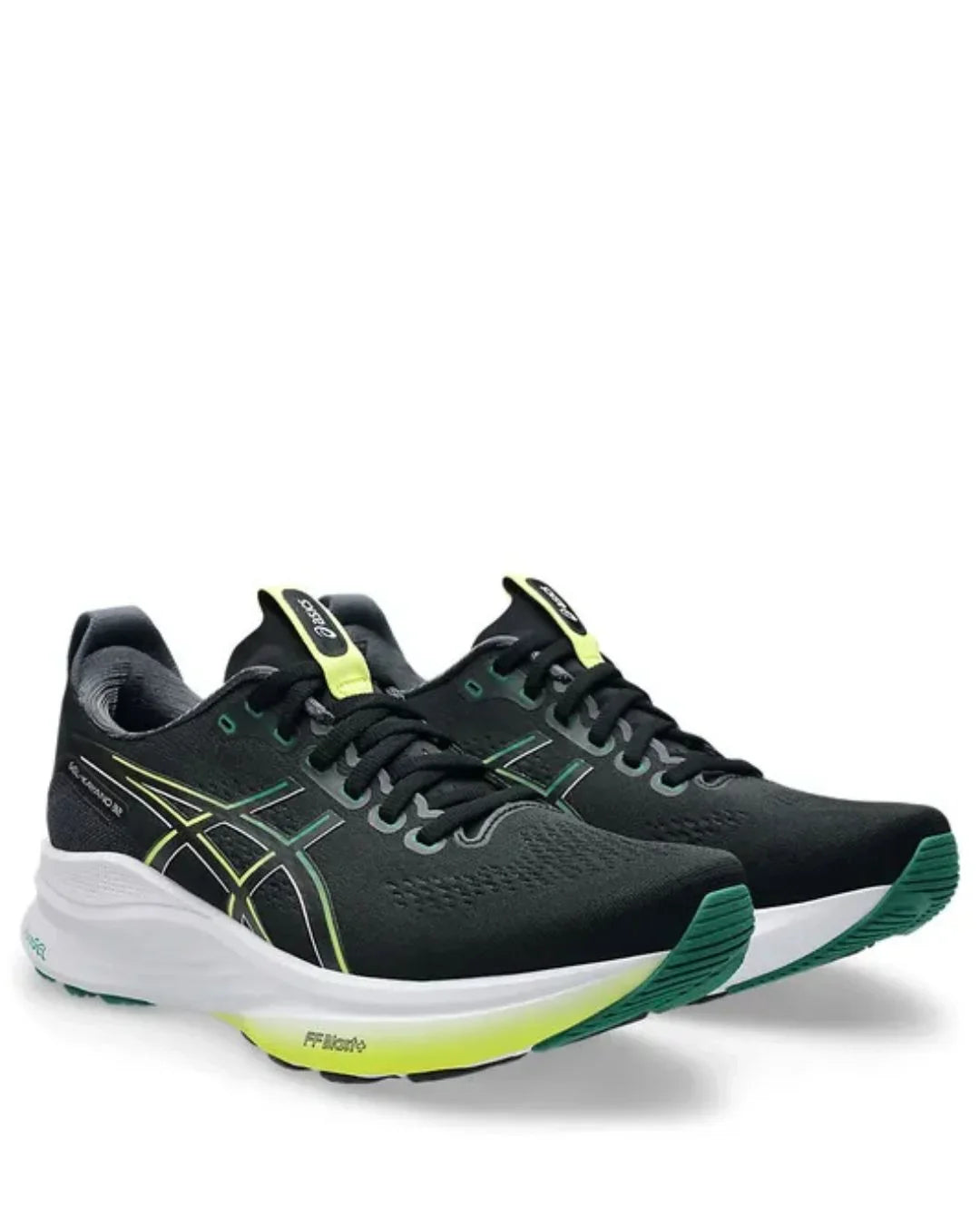 ASICS Gel Kayano 32 Men Running Shoes - Black/Jasper Green