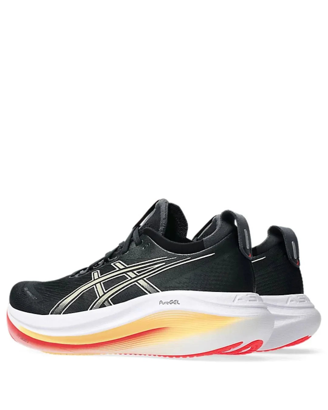 ASICS Gel Nimbus 27 Men Running Shoes - Black/Khaki