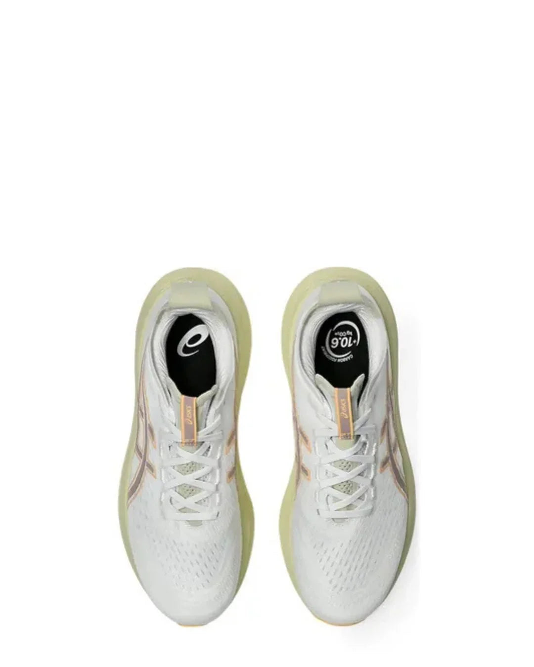ASICS Gel Nimbus 27 Men Running Shoes - White/Fawn