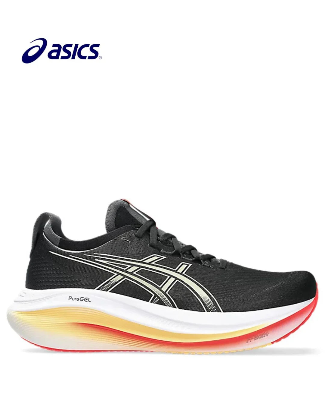 ASICS Gel Nimbus 27 Men Running Shoes - Black/Khaki