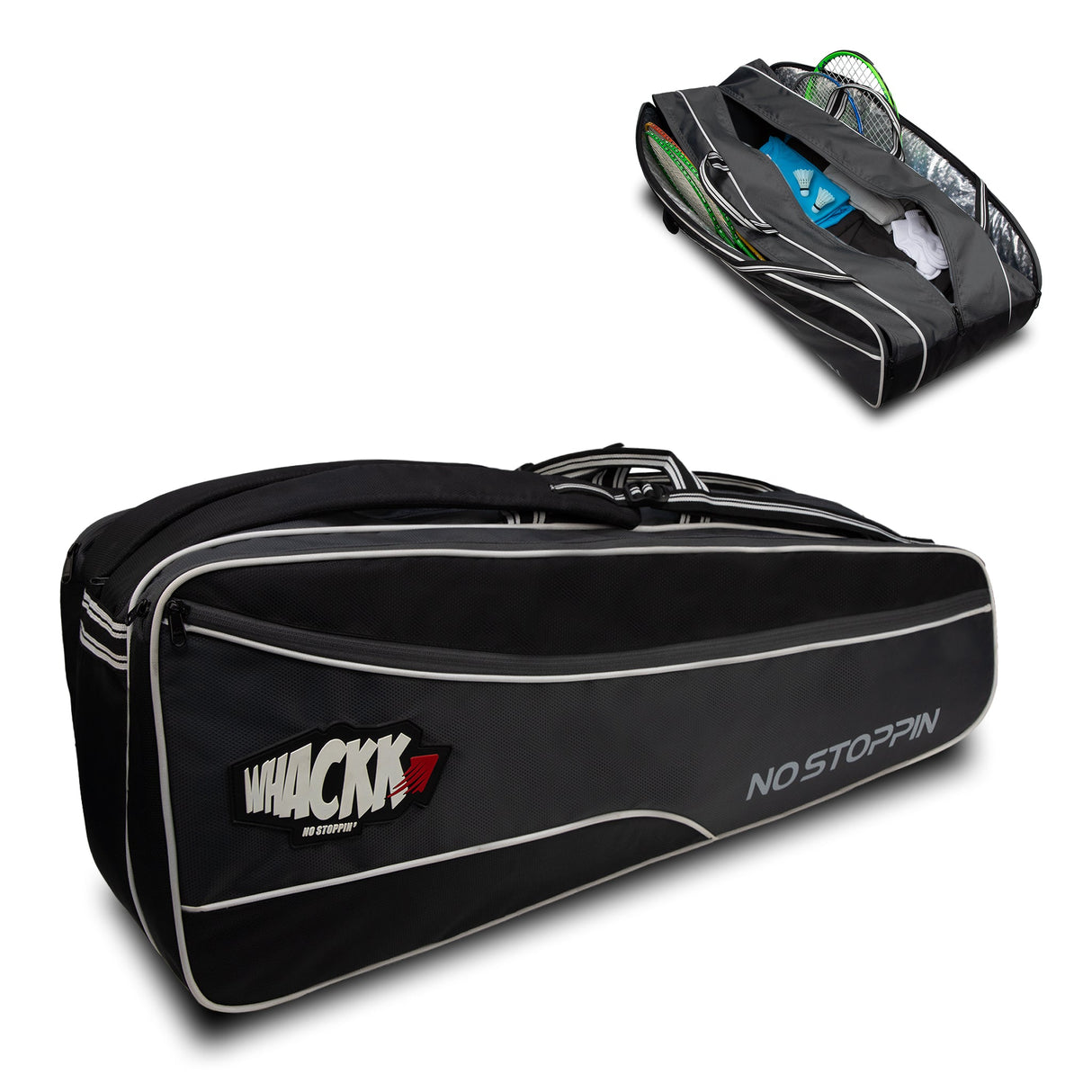 Vanguard Black Grey Tennis & Badminton Bag