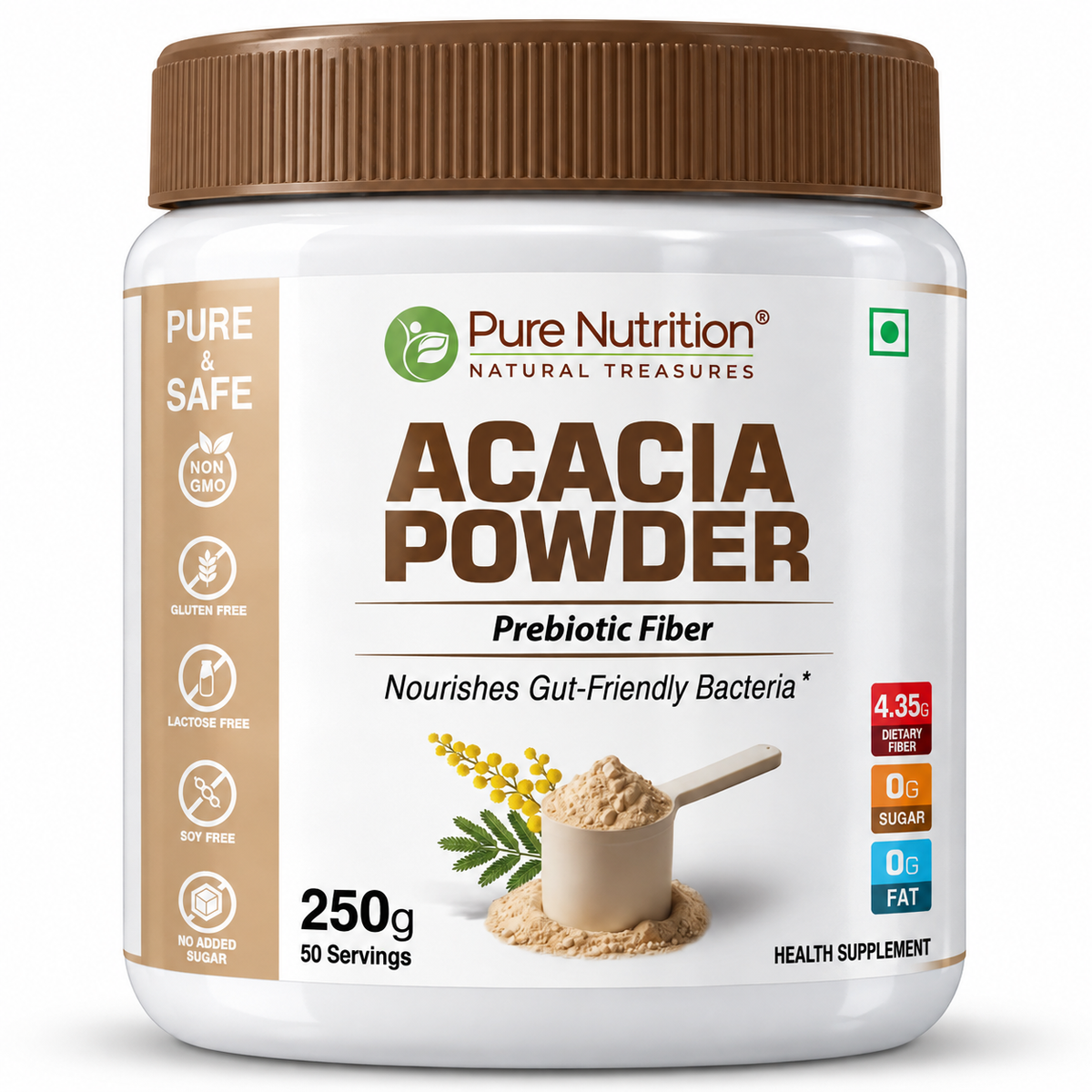 Acacia Powder Prebiotic Fiber for Gut Health & Digestive Wellness