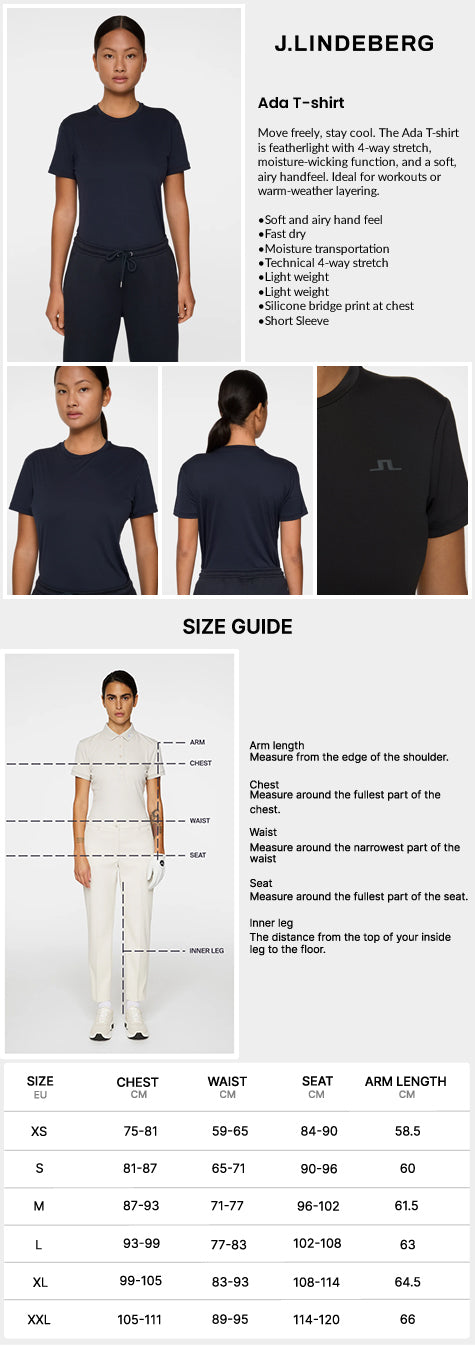 J Lindeberg Women’s Ada T-Shirt - JL Navy