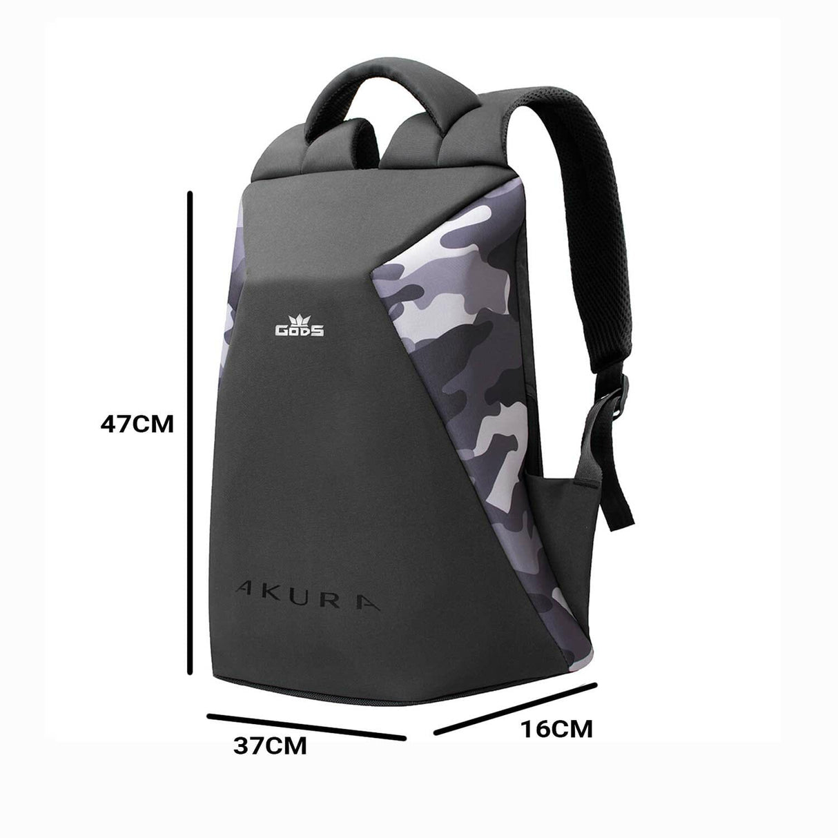 Akura - 22 litres, Anti Theft Laptop backpack (15.6 inch laptops) (Camouflage)