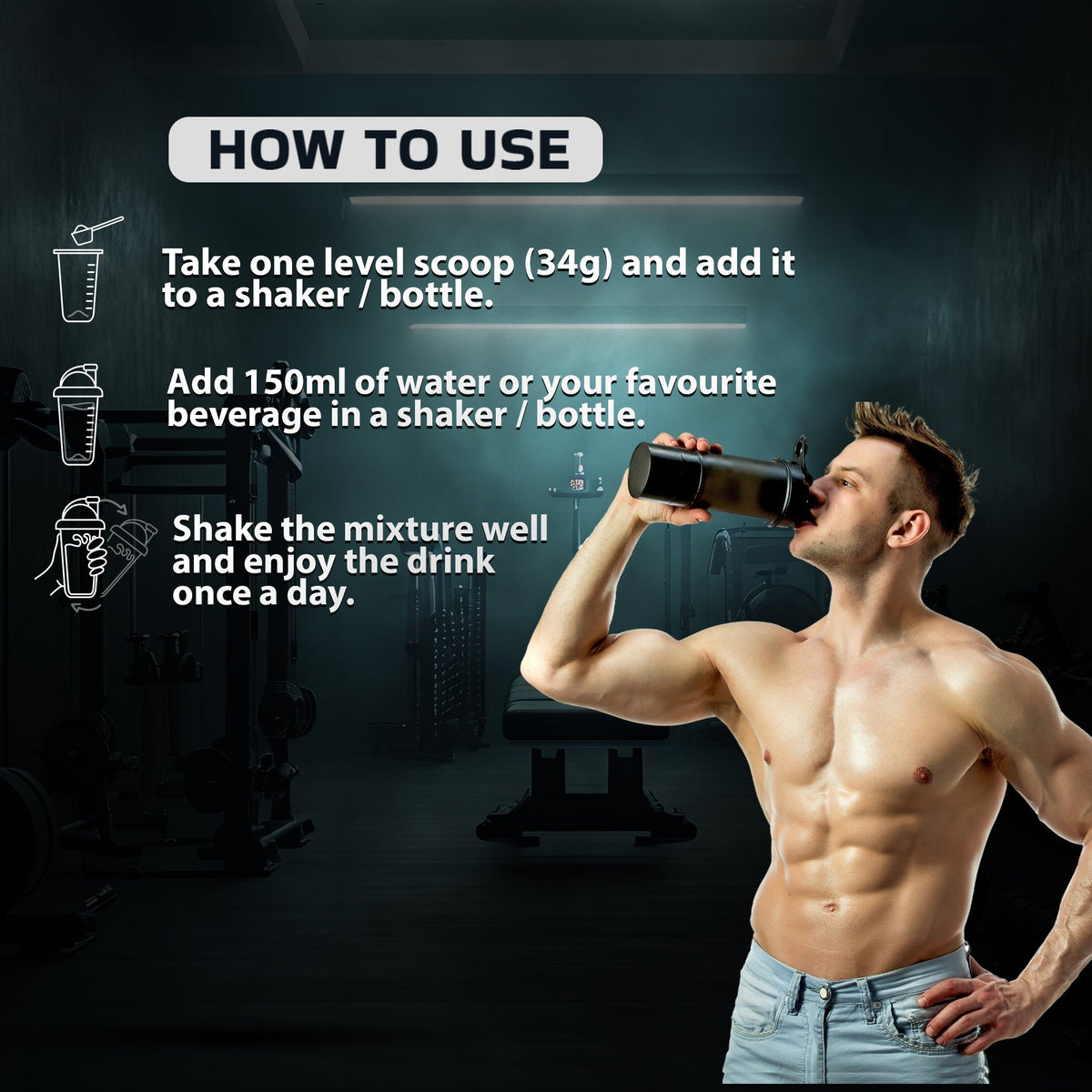 Whey Protein Blend for Muscle Recovery & Growth, 5.5g BCAA, Cafe Mocha - 1Kg