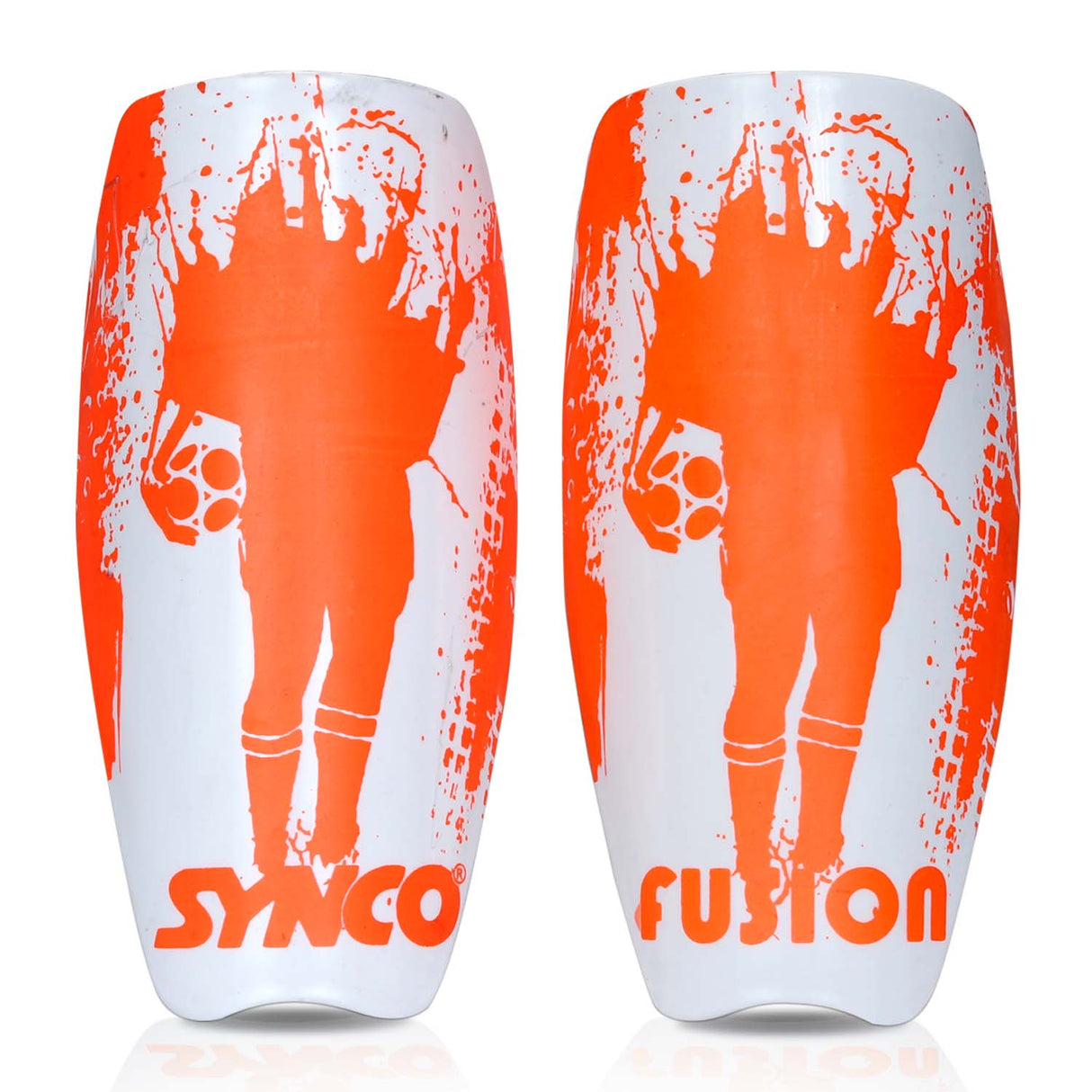 Synco Fusion Shin Guard for Football | Professional Slipin Shin Guard | Medium Size (Pack of 2)
