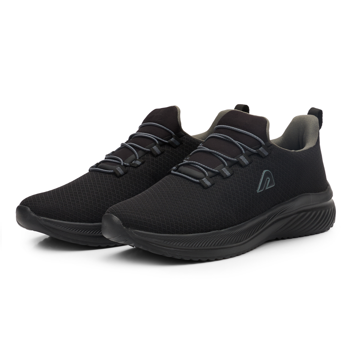 Flexcush Men Walking Shoes - Black