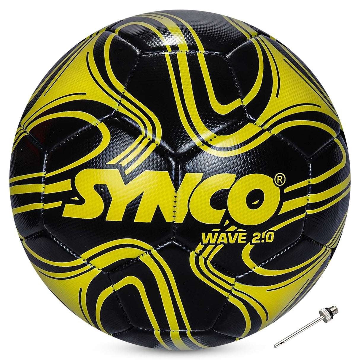 Synco Wave 2.0 Football | Training Football | PVC Machine Stitched | Soccer Ball Size 5