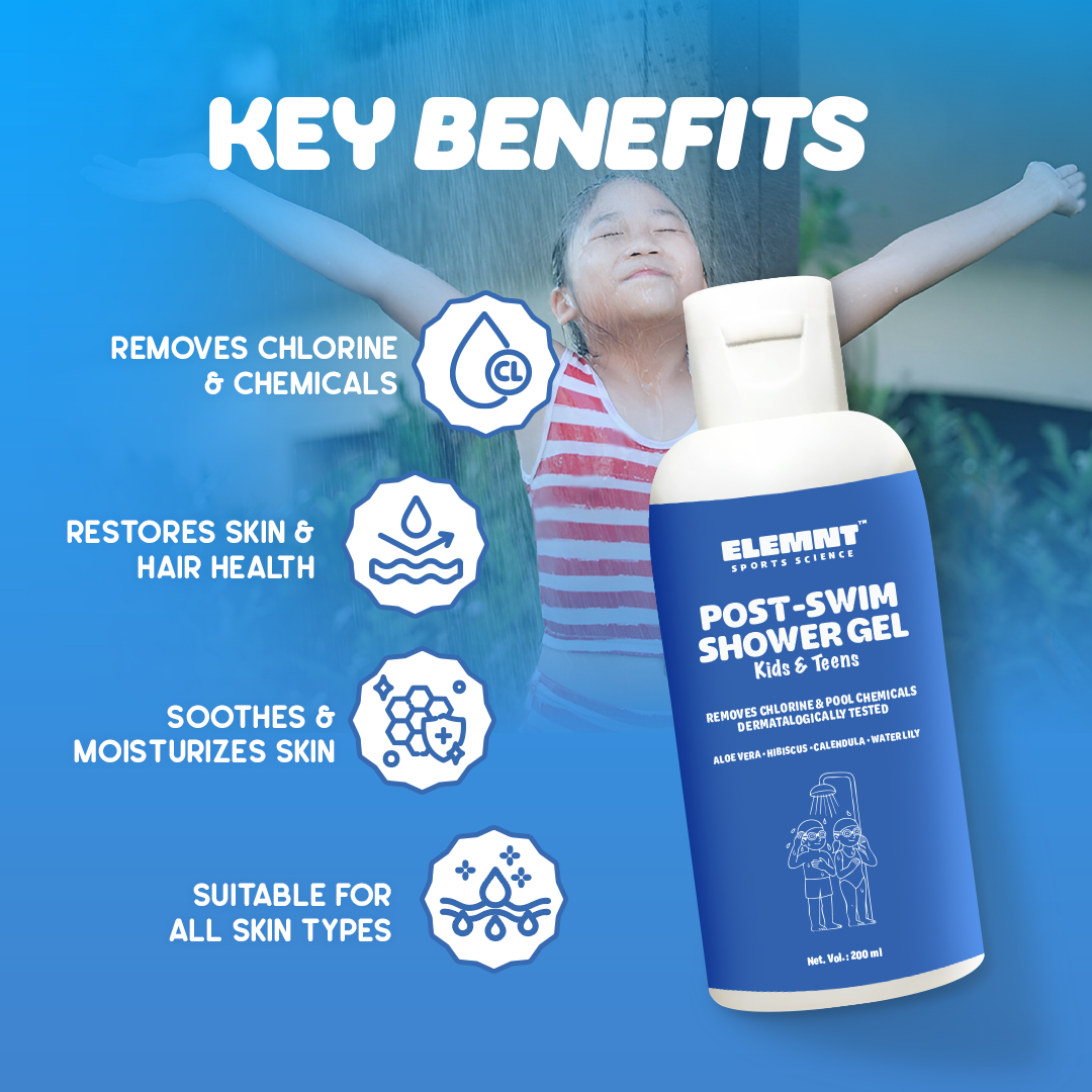 Post-swim shower gel for kids & teens