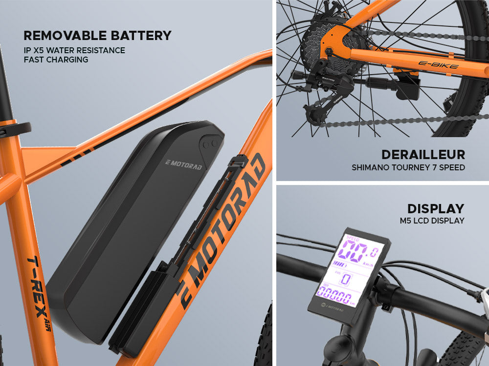 T-Rex Air Orange Blaze Bicycle Urban Series EMotorad Bike | KIBI SPORTS