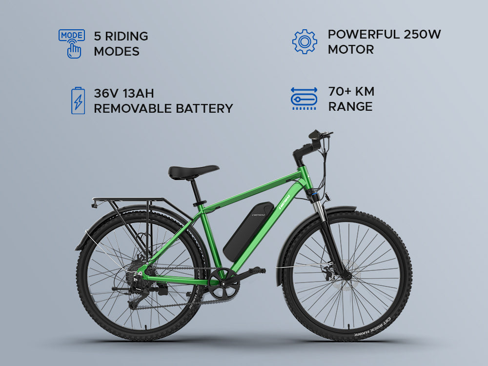 T-Rex Pro Spring Green Bicycle Urban Series EMotorad Bike | KIBI SPORTS
