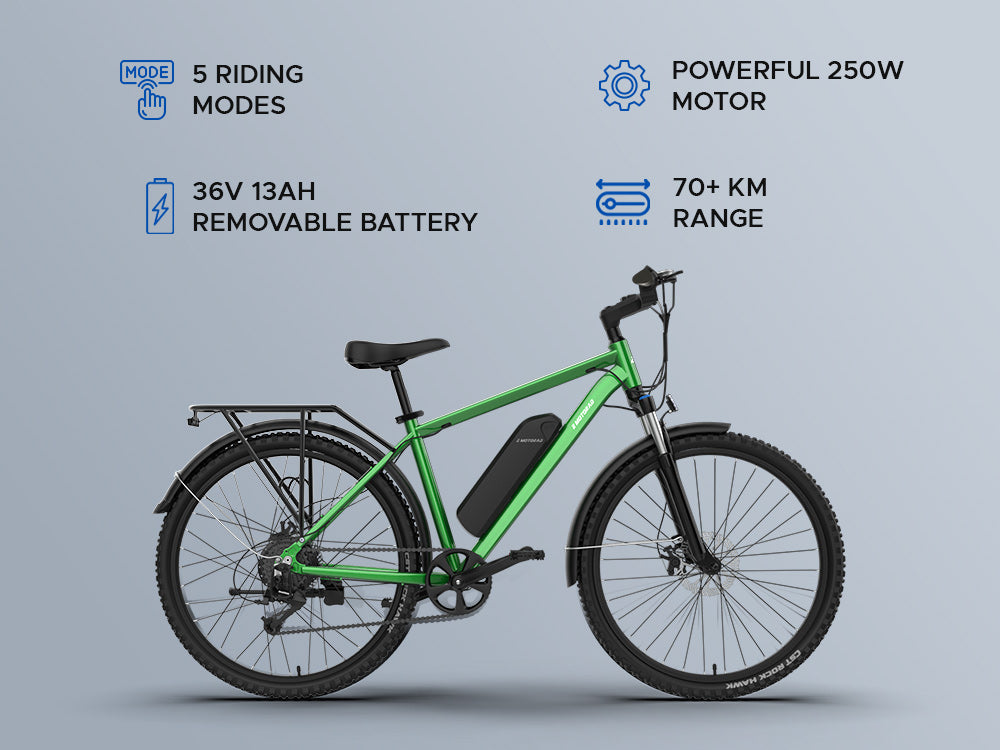 T-Rex Pro Spring Green Bicycle Urban Series EMotorad Bike | KIBI SPORTS EMotorad
