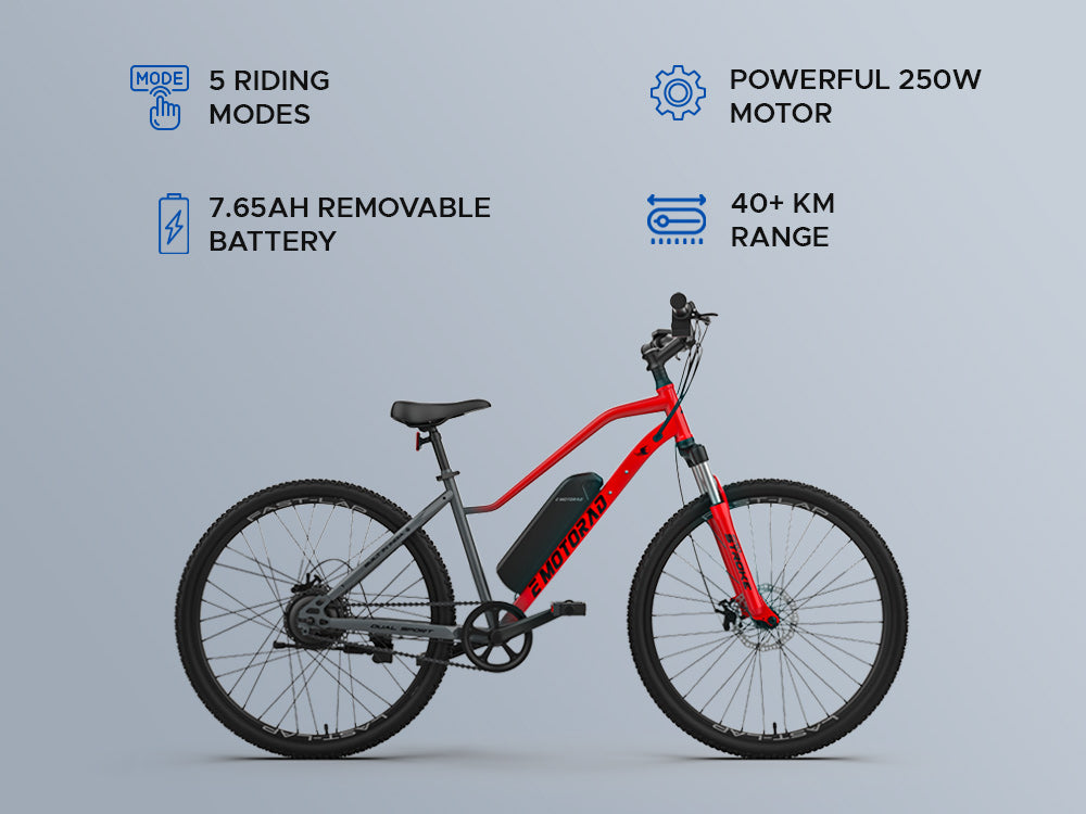 X2 Electric Bike Furious Red X-Factor Urban Series EMotorad | KIBI SPORTS