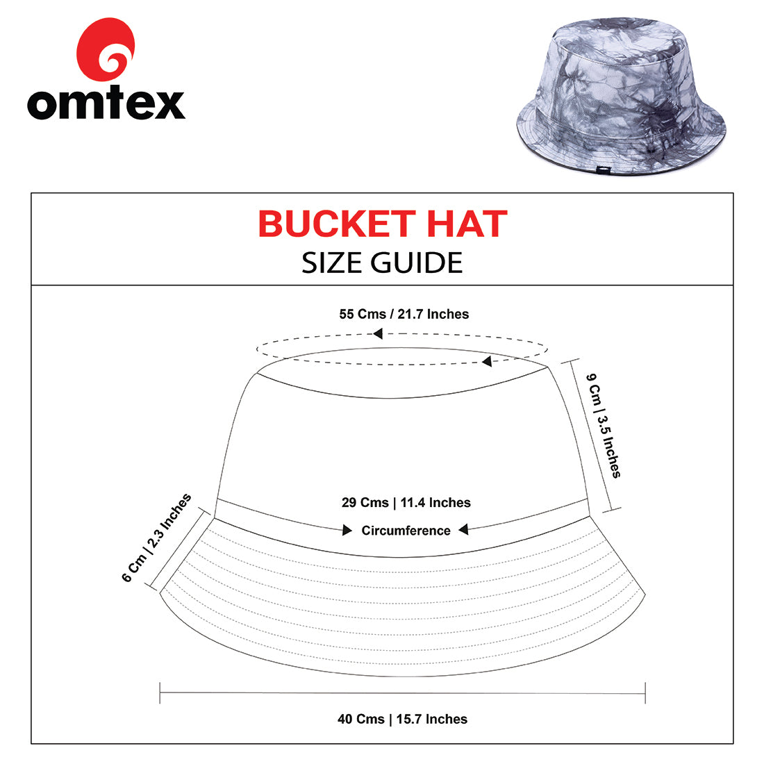 Bucket Hat Tie-Dye RSL- Grey