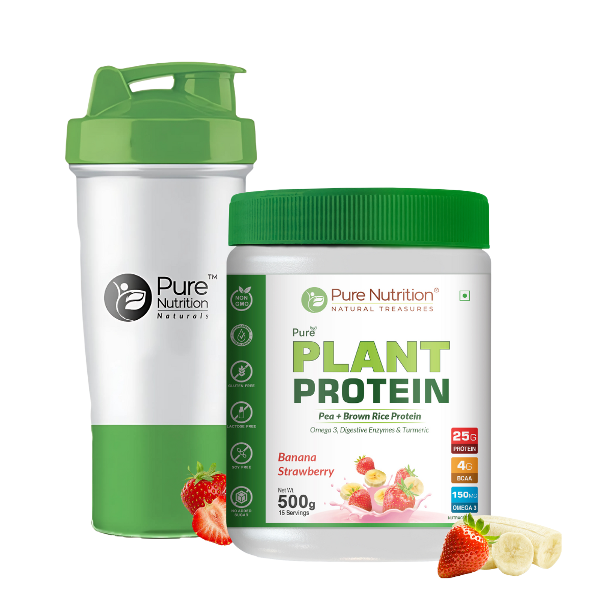 Vegan Protein Banana Strawberry Plant-Based Protein (500g)