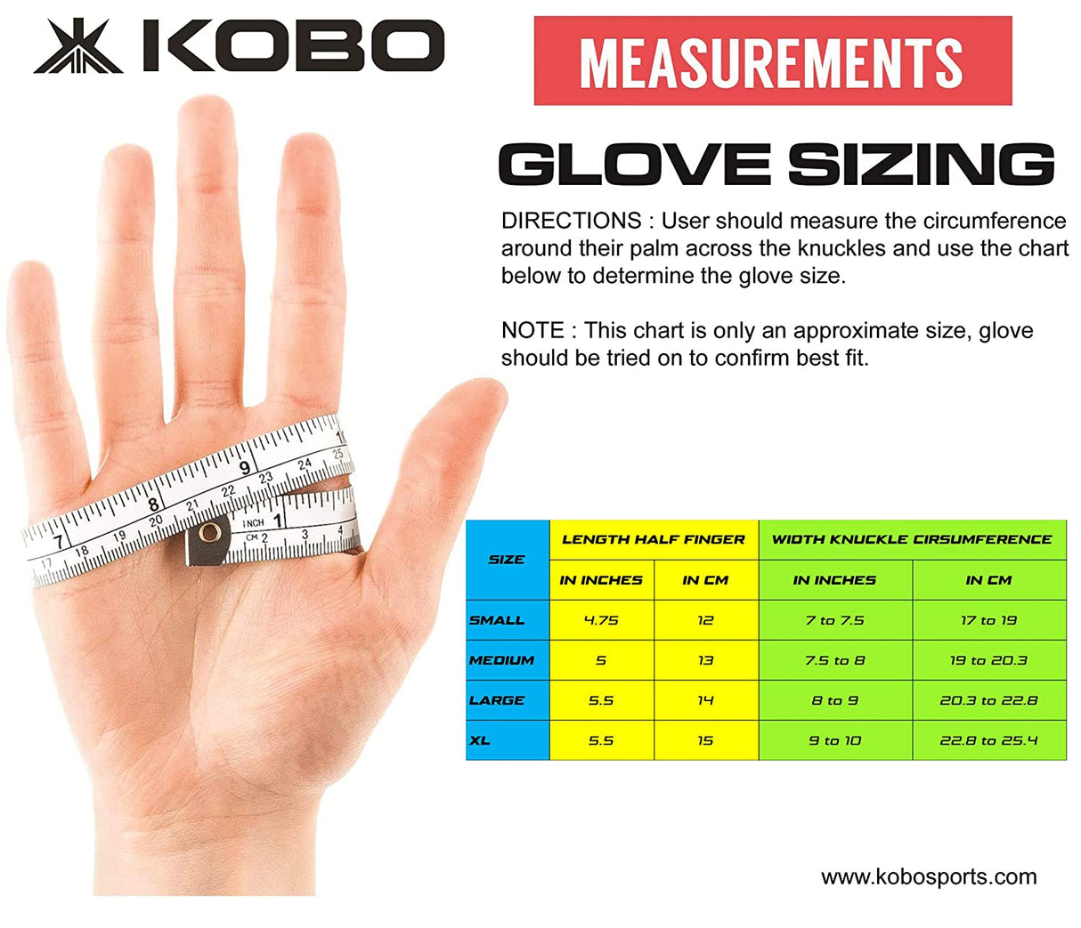 Kobo WTG-29 Gym Gloves