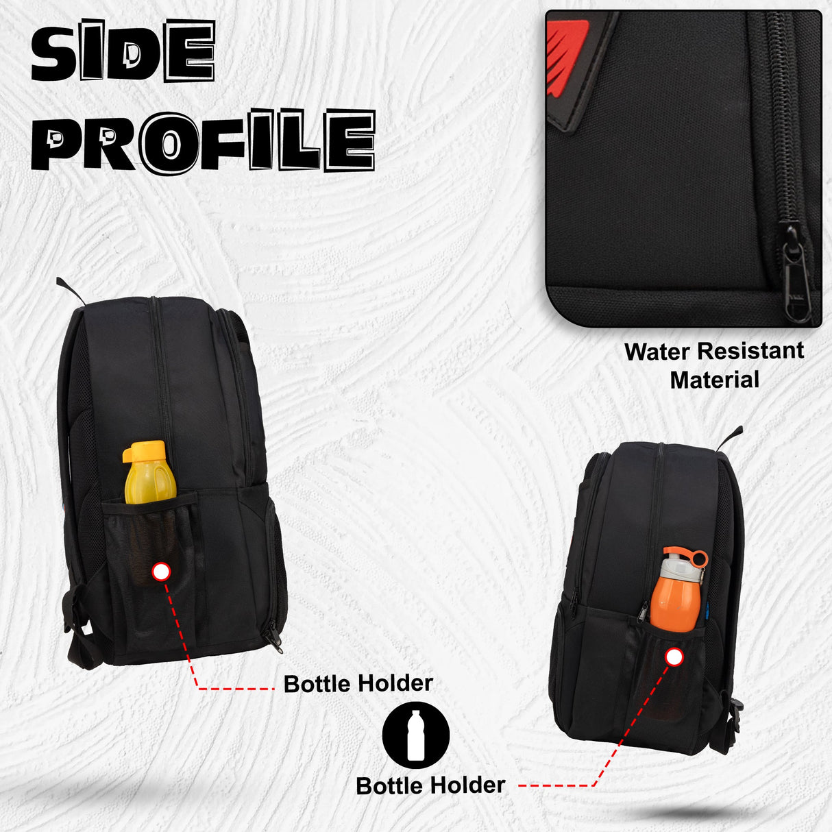 Strike Black 32L Football Basketball Volleyball Kitbag Shoe Ball Separate Pockets Equipment Bag Backpack| Soccer Bag| Boys Kids Adult Men| Mesh Shoe Ball Pocket| Bottle Holder| Easy Access Pocket Visit the WHACKK Store