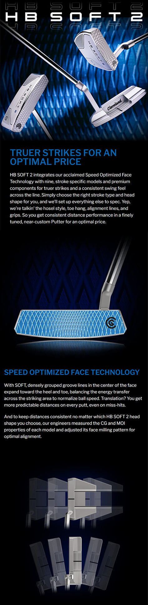 Cleveland HB Soft 2 #8S Putter