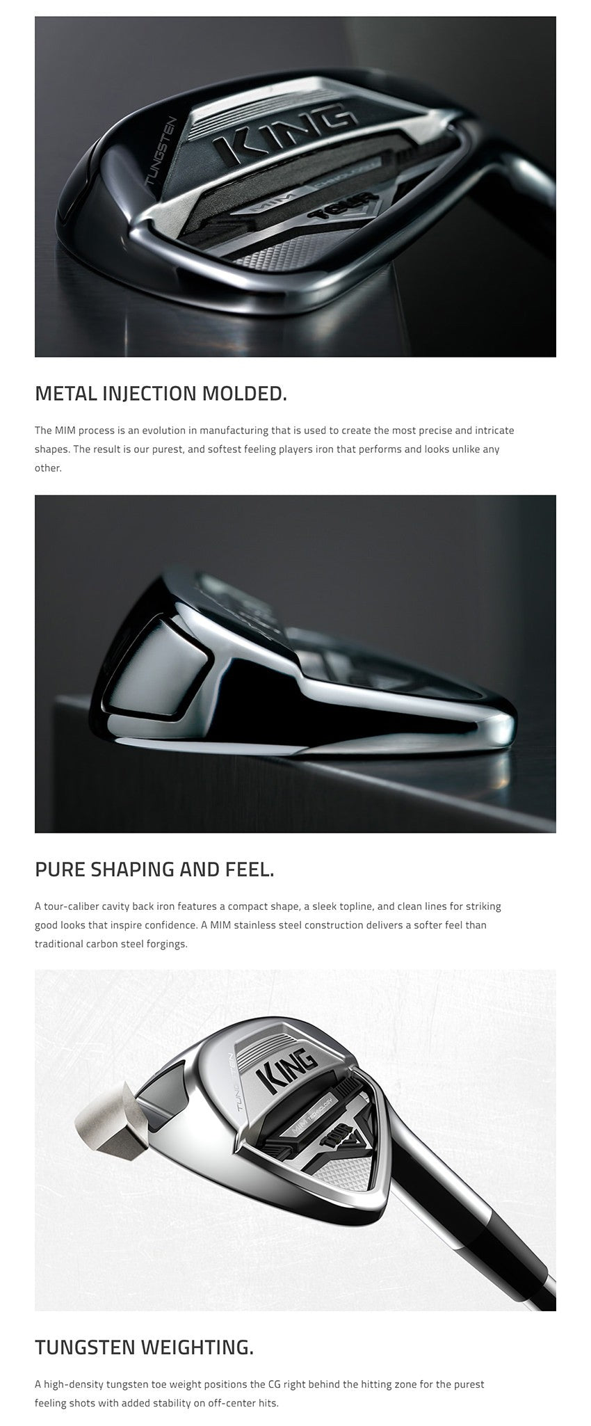 Cobra King Tour MIM (4-PW) Steel Irons