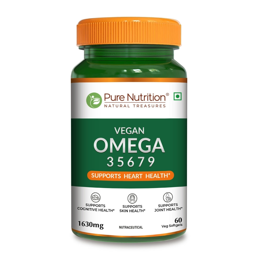 Vegan Omega Softgels Complete 3-5-6-7-9 Essential Fatty Acid Blend