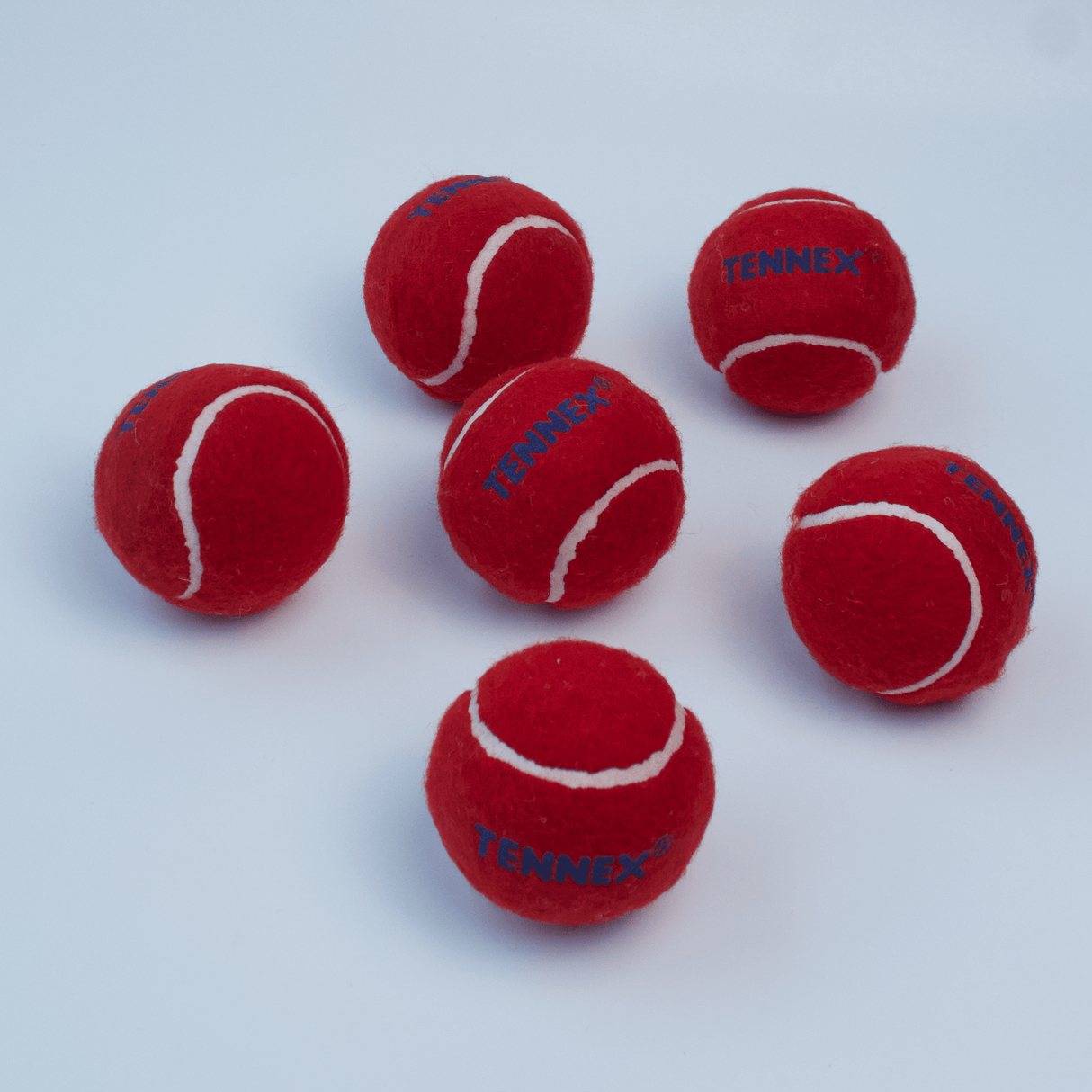 Cricket Tennis Ball Hard/Heavy Weight (Pack of 6) - Overarm Bowling