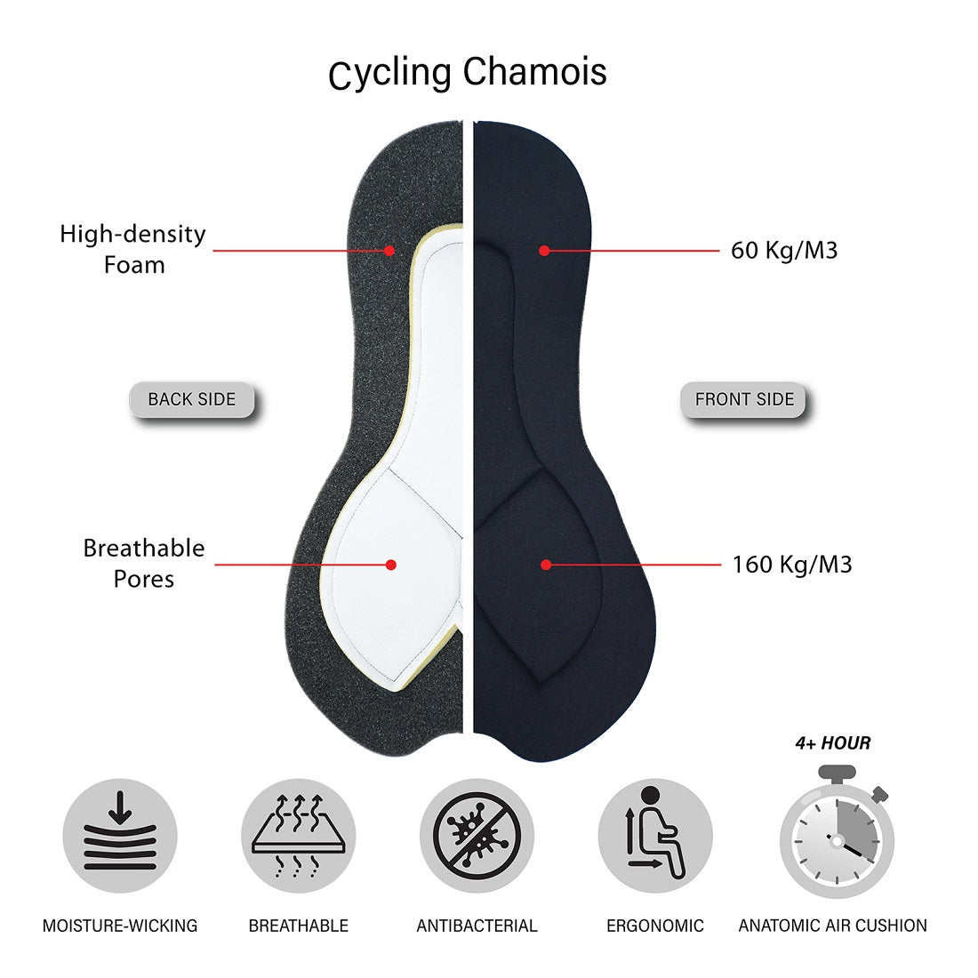 Men Cycling Bib Pants Padded Road Cycling Tights