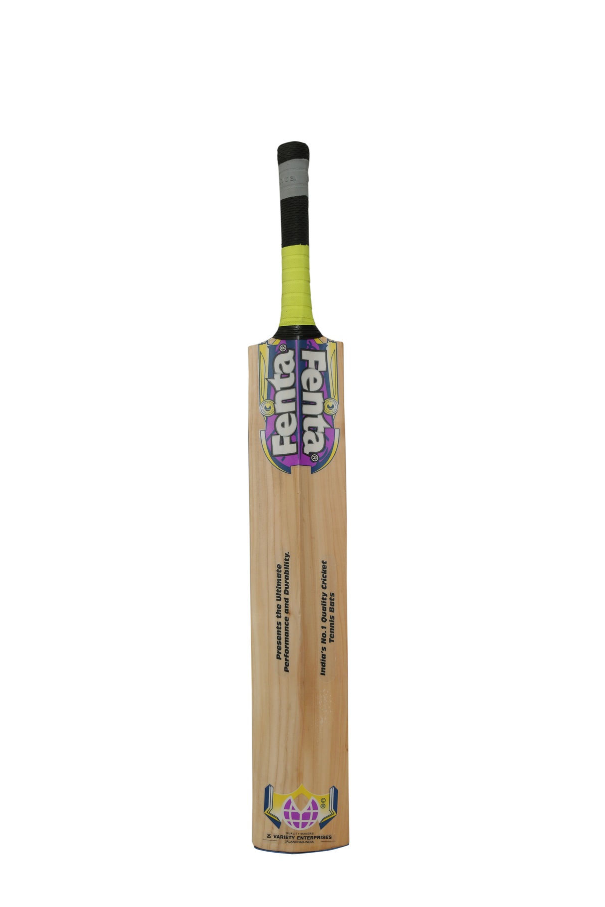 FENTA DUSTER CRICKET TENNIS BAT DOUBLE BLADE CANE HANDLE, KASHMIR WILLOW