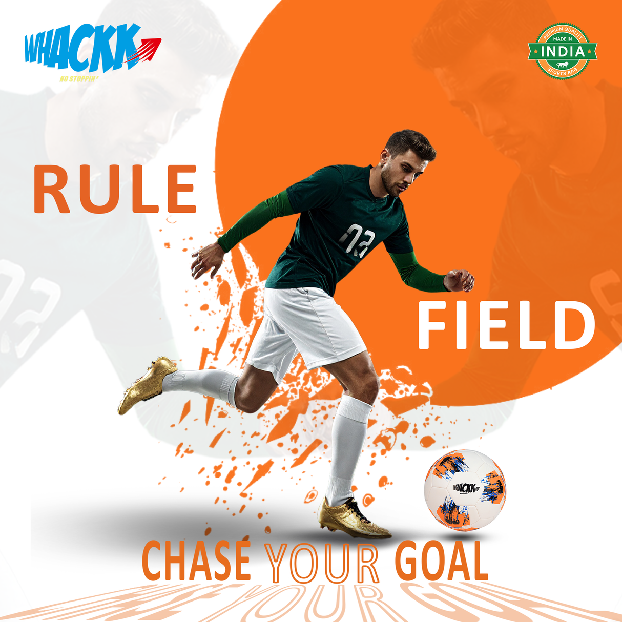 Whackk Zico football orange