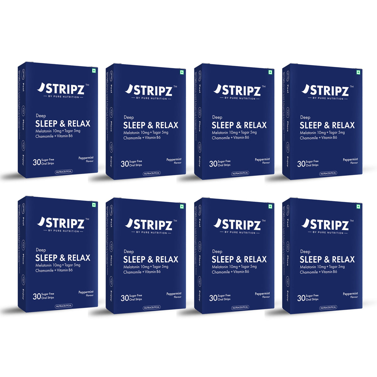 Deep Sleep & Relax Oral Strips – Melatonin, Botanicals & Vitamin B6 (30 Strips)