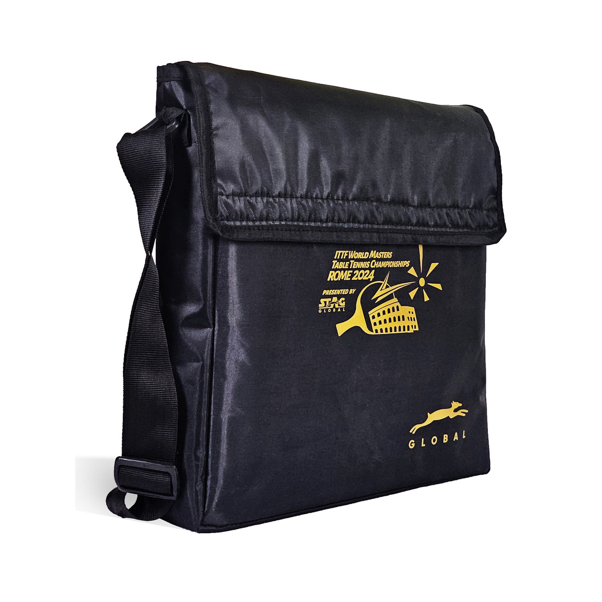 STAG GLOBAL Roma 24 Super mini | World Masters Championship 2024 | Black And Gold | With Custom Sling Bag