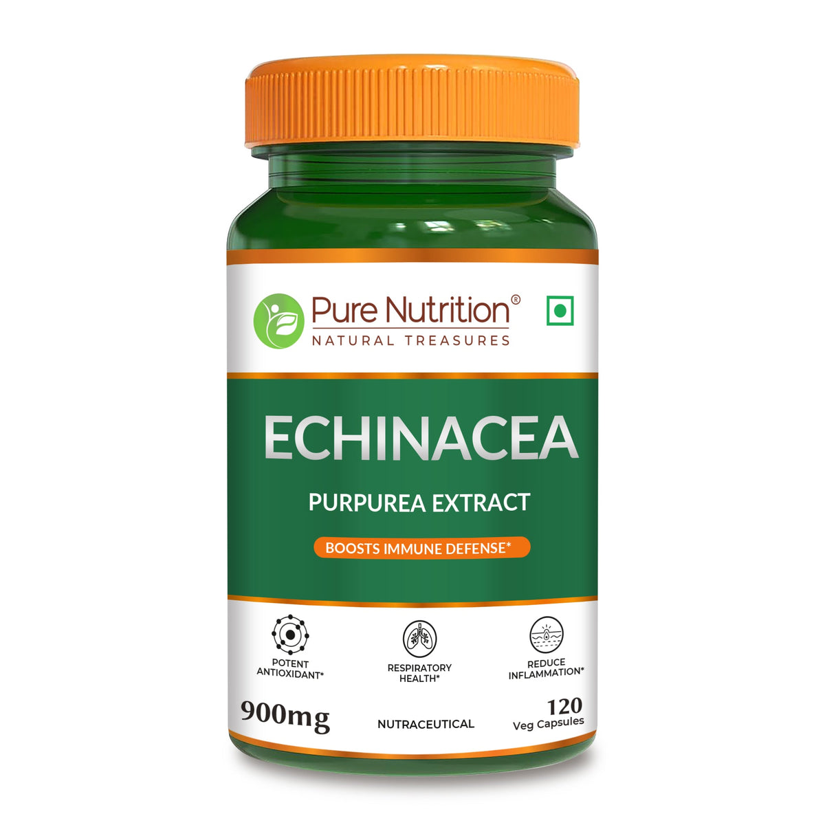 Echinacea Extract Capsules 120 Count | Immune Boost & Antioxidant Support