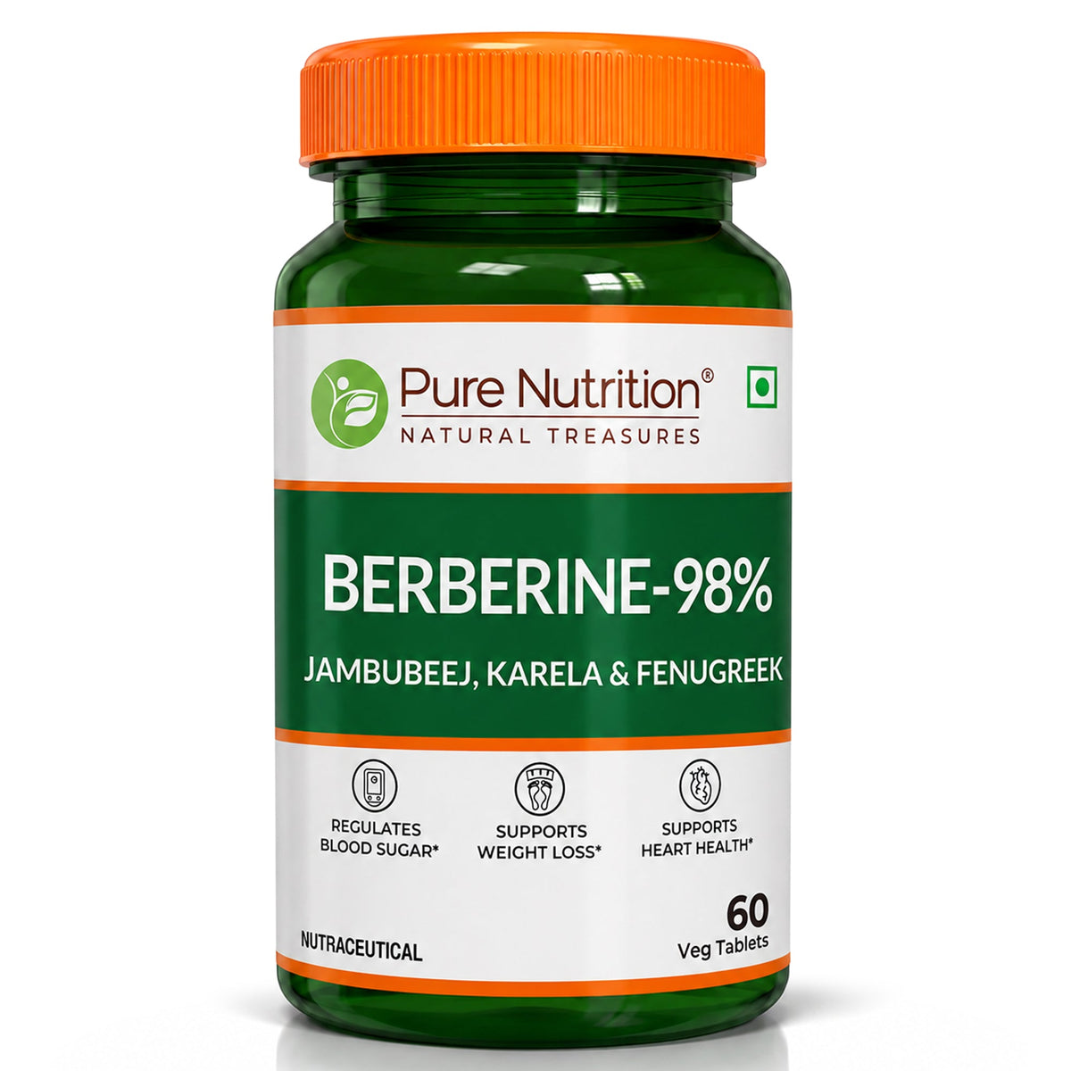 Berberine 98% 60 Vegetarian Tablets | Herbal Supplement