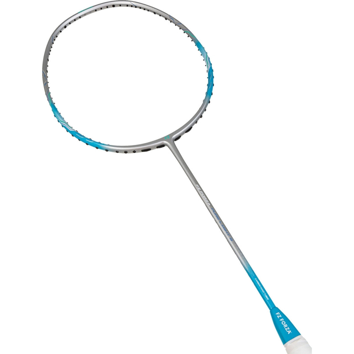 Pure Light 9 Unstrung Badminton Racket - Silver/Light Blue