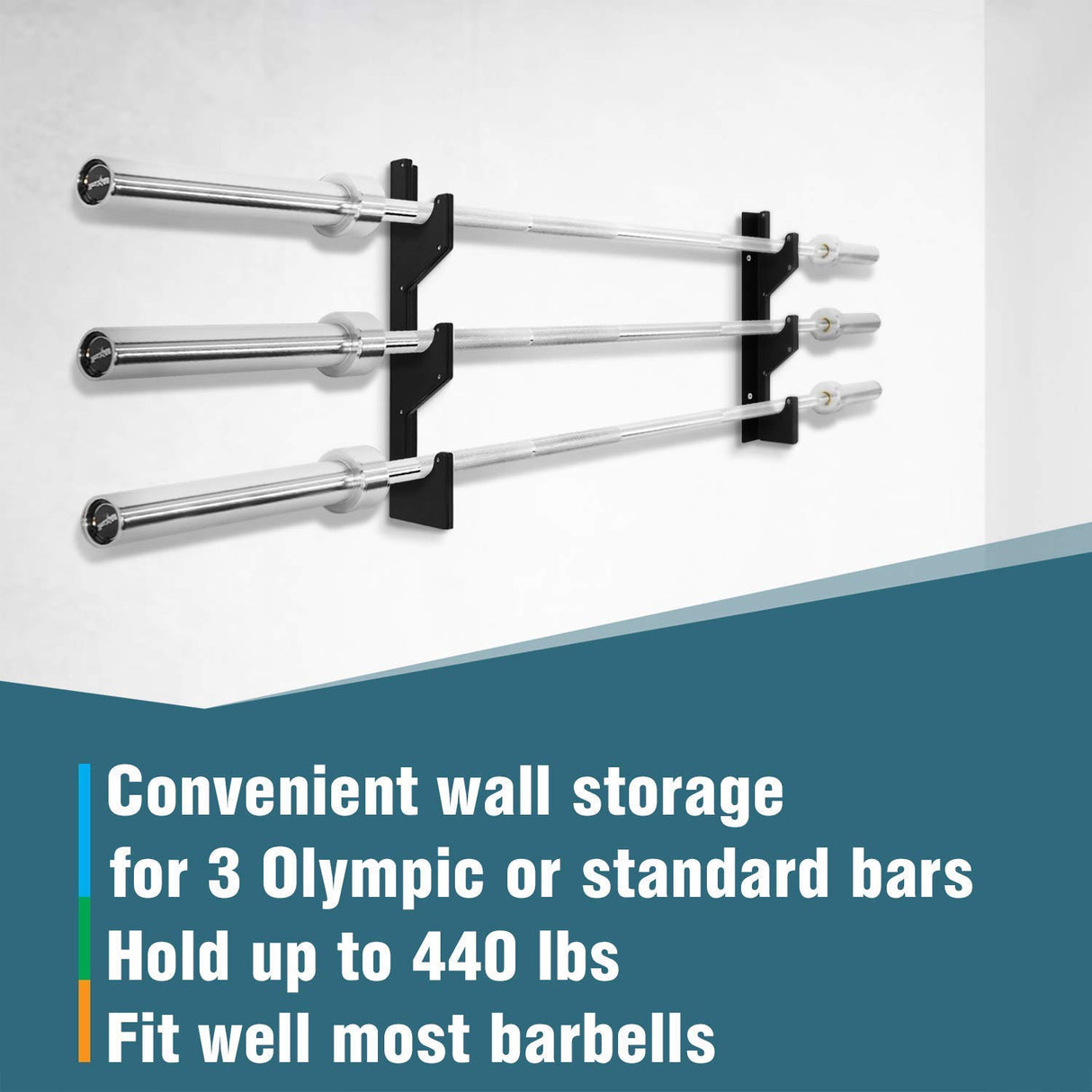 Kobo GA-12 Wall Horizontal Barbell Stand