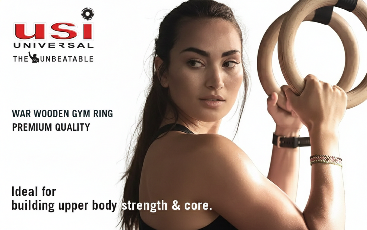 USI Wooden Gym Ring (Premium Quality)