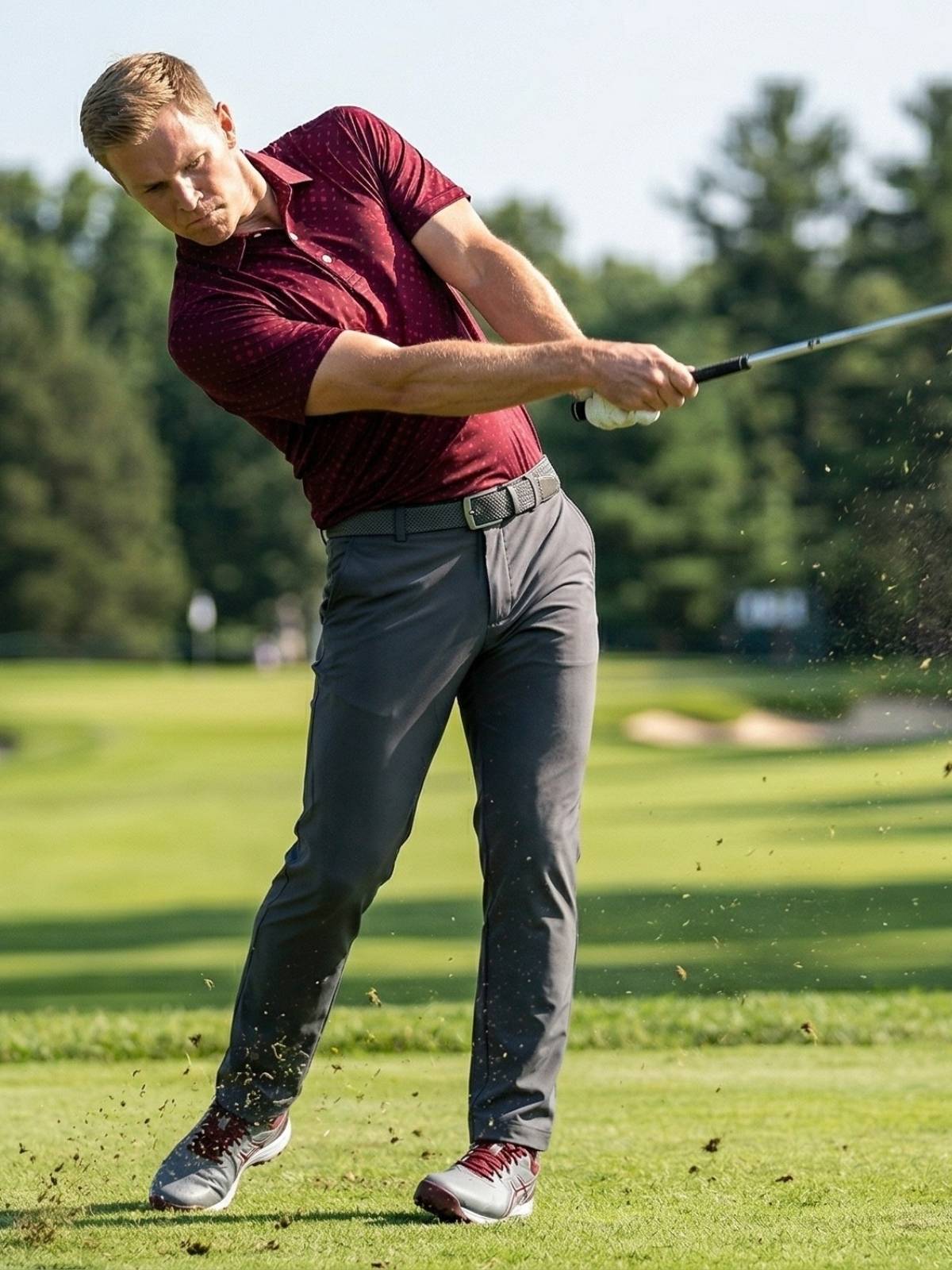 Men’s Active Golf T-Shirt – Sweat-Wicking, Soft & Durable Polyester Fabric