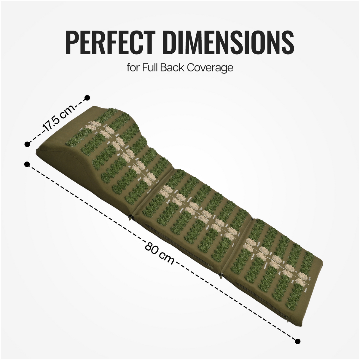 3 Fold Acupressure Therapy mat (Carry bag included)