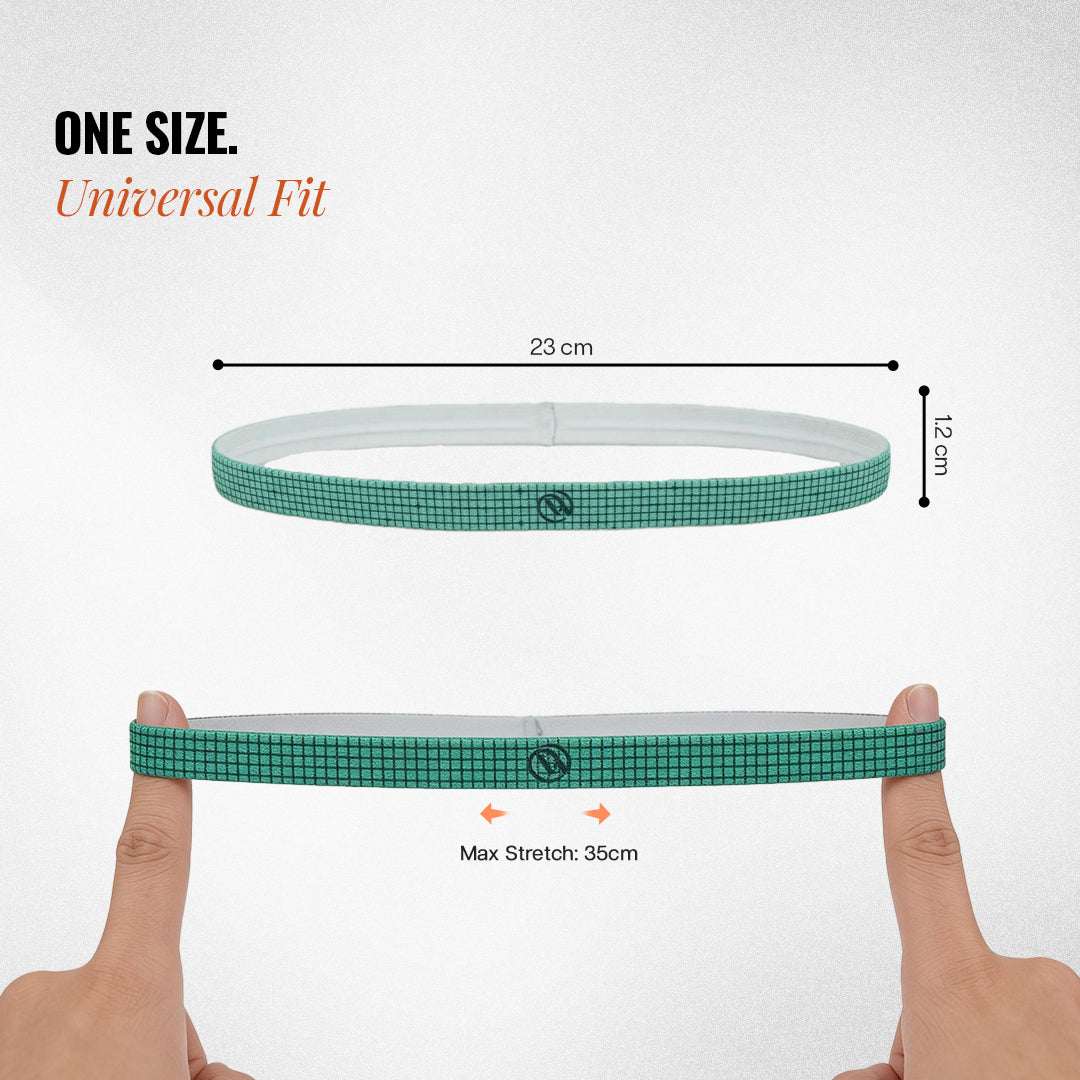 Silicone-Grip Headband Set of 2