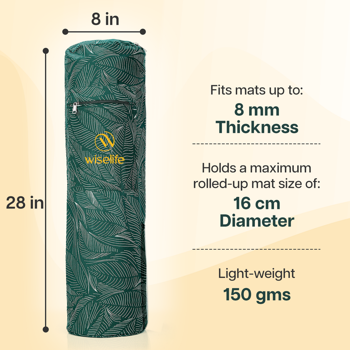 Yoga Mat Carry Bag (Up to 8mm Mat)