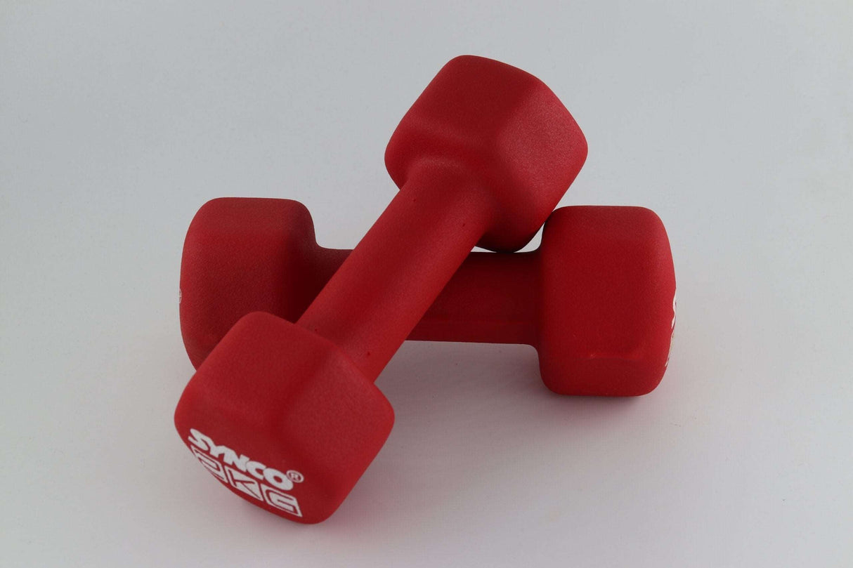 Synco Red Dumbbell Pair (2 x 2 KG)