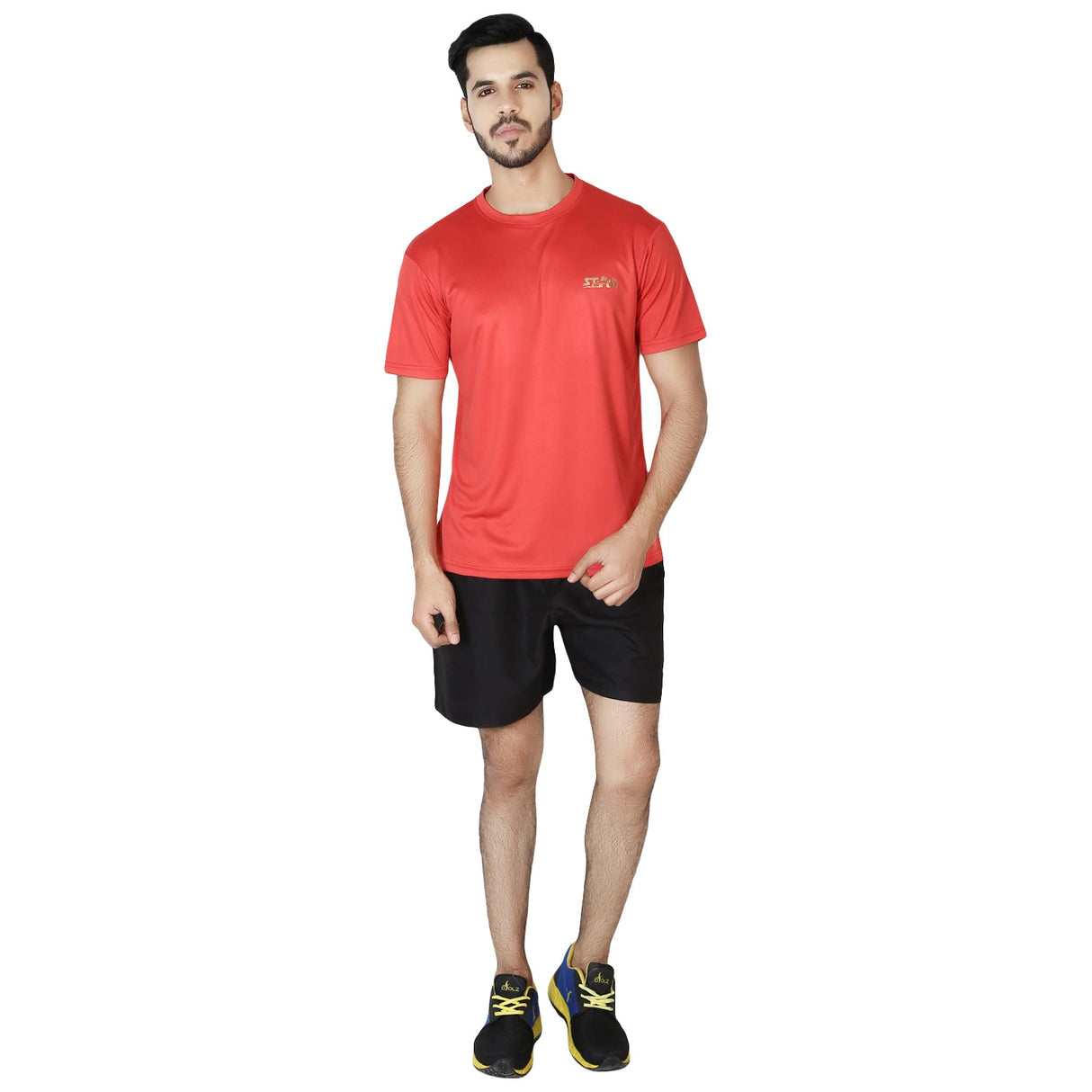 STAG GLOBAL Training Men's Solid Athletic fit T-Shirt | Solid Sportswear for Active & Casual Use