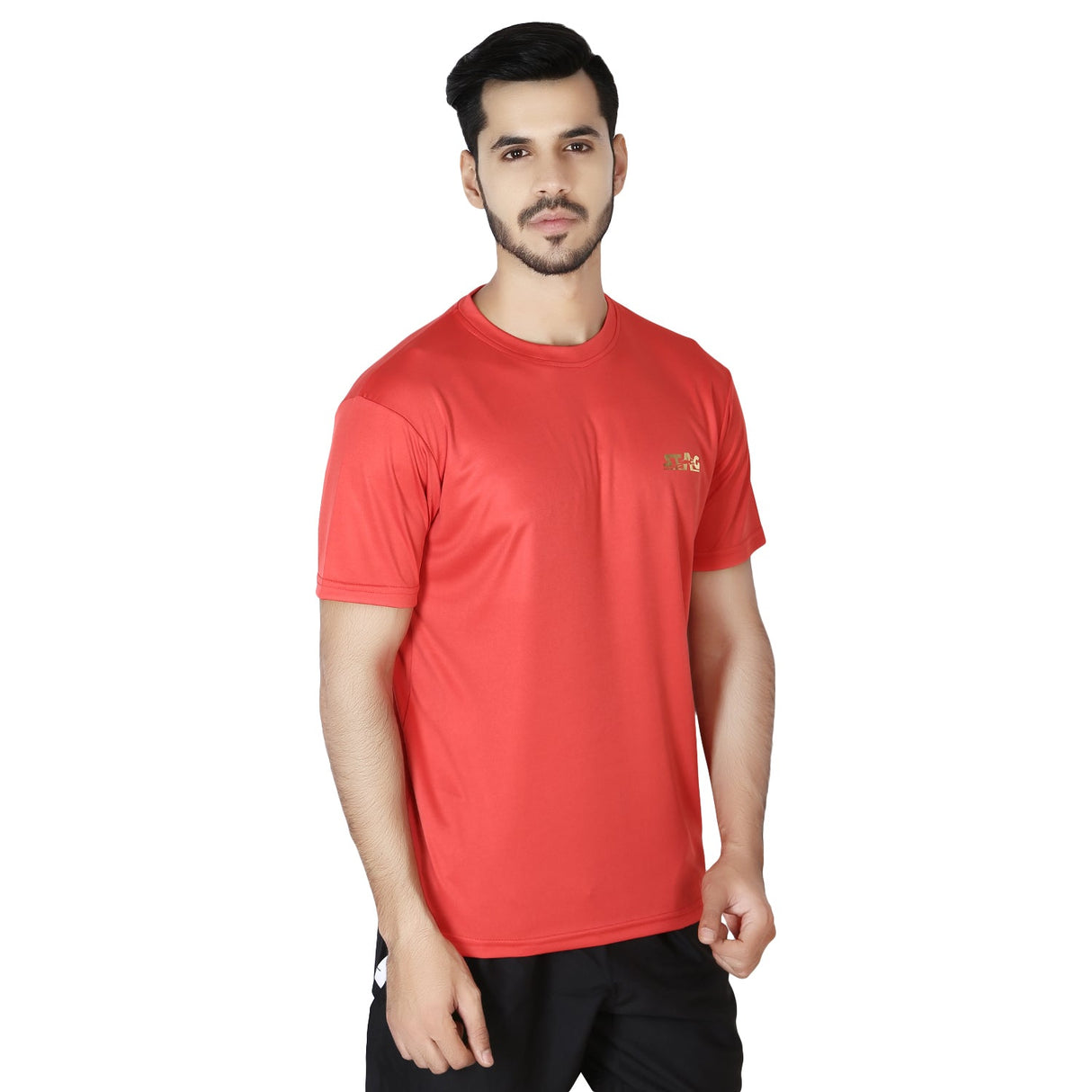 STAG GLOBAL Training Round Neck Men's Athletic fit T-Shirt | Solid Sportswear for Active & Casual Use
