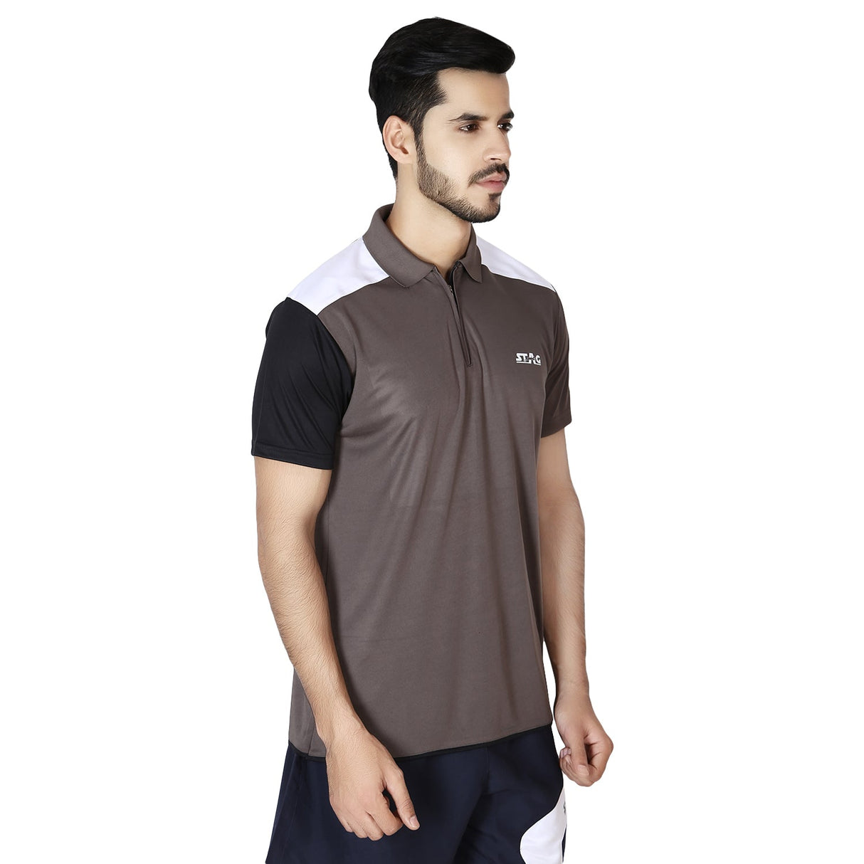 STAG GLOBAL Bright Men's Athletic Fit Polo T-Shirt | Solid Sportswear for Active & Casual Use
