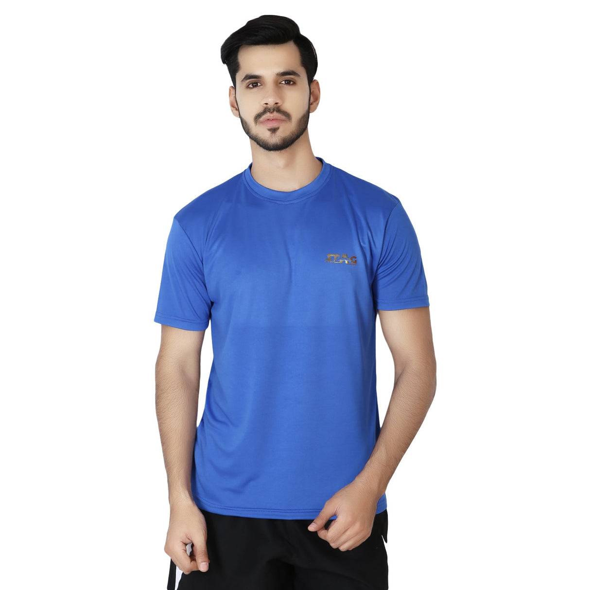STAG GLOBAL Training Round Neck Men's Athletic fit T-Shirt | Solid Sportswear for Active & Casual Use
