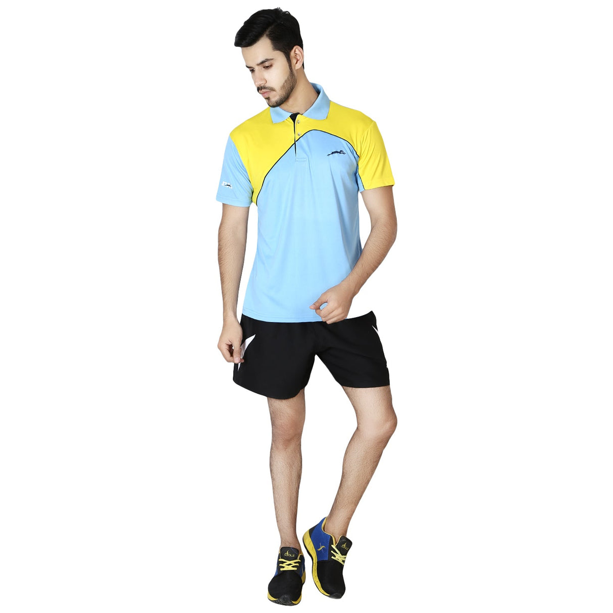 STAG GLOBAL Spin Men's Polo Sports T-Shirt | Athletic Fit | Breathable Performance Wear